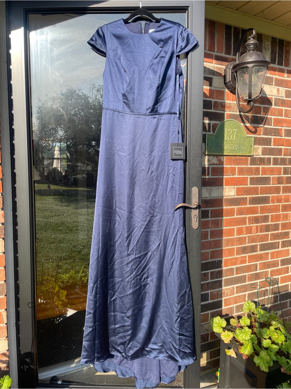 Mac Duggal Navy Blue Wedding Dress - Picture 5 of 7
